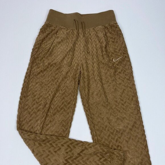 NIKE women's small jogger tan pants - Picture 1 of 2